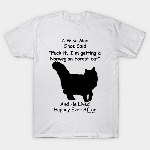 Funny Norwegian Forest cat Gift for Men T-Shirt by Khang_Vu